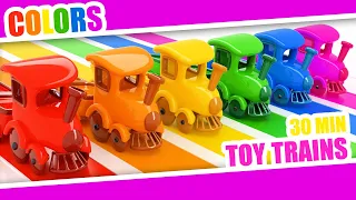 Colors Toy Trains Kids - Colors Videos Collection - Color Rainbow