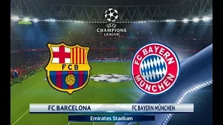 PES 2018 | Barcelona vs Bayern Munchen | UEFA Champions League | Gameplay PC