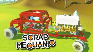 ВСЕ ВИДЫ ПОРШНЕВЫХ ДВИГАТЕЛЕЙ в SCRAP MECHANIC