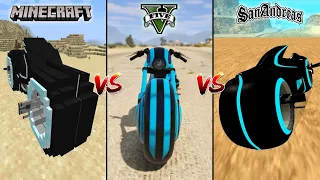 MINECRAFT TRON BIKE VS GTA 5 TRON BIKE VS GTA SAN ANDREAS TRON BIKE - WHICH IS BEST?