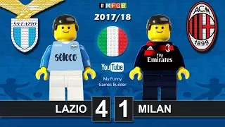 Lazio Milan 4-1 • Serie A (10/09/2017) goal highlights sintesi  Lego Calcio 2017/18