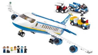 Unboxing SLUBAN M38-B0366 Passenger Airplane compatible with LEGO