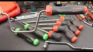 Snap On Ratcheting Screwdriver Shafts and Options: One year backorder wait is over for speed handle!