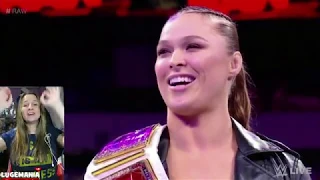 WWE Raw 9/17/18 Ronda Rouseys frist Open Challenge