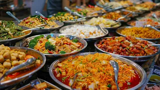 Less than $5 All You Can Eat?! Popular Asian Vegan Food Buffet Restaurant Preparing Process