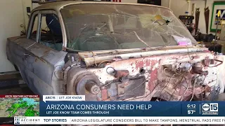 Let Joe Know: Phoenix man paid $12K to restore classic car and lost it all