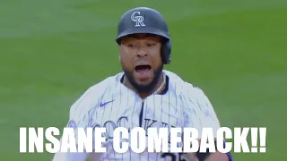 Rockies Score 6 Runs in 8th After Starting Down 5 to Take the Lead for a Huge Comeback Win vs Padres