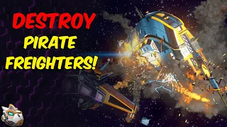 How To Destroy Pirate Freighter Dreadnaughts! No Man's Sky Echoes Update