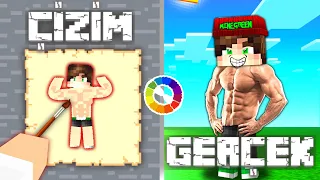 MİNE GREEN'İ KASLI ÇİZDİ, GERÇEK OLDU! 😂 - Minecraft