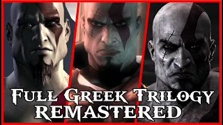 GOD OF WAR TRILOGY REMASTERED Greek Saga FULL TRILOGY Walkthrough [60FPS Full HD] No Commentary