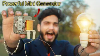 How To make Powerfull Mini Generator || Mini Generator || DIY Generator || Microwave Fan Generator