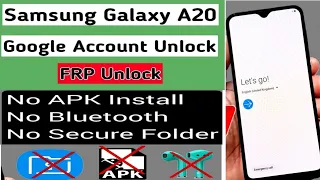 Samsung A20 Frp Bypass Verify Google Account Lock New Security 2022 Android 10