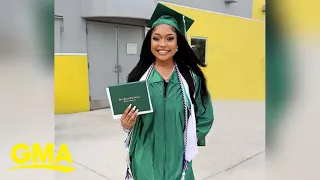 18-year-old beats the odds to walk at graduation after car accident l GMA