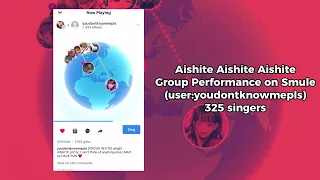 Aishite Aishite Aishite Smule @youdontknowmepls Group Performance