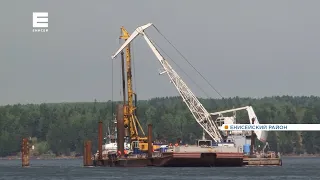 В Енисейском районе полным ходом идёт строительство самого северного моста через Енисей