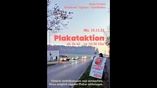 Plakataktion beim Kreisel Eglisau/Bülach