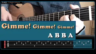 Gimme! Gimme! Gimme! (A Man After Midnight) ABBA - Fingerstyle Acoustic Cover (with TAB)