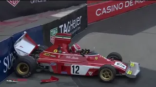 Charles LECLERC Crashes Niki LAUDA 1974 Ferrari | Monaco Historic Grand Prix