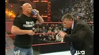 Stone Cold stunner on Mr.McMahon- Raw XV anniversary