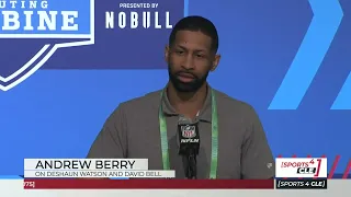 Andrew Berry on Browns QB Deshaun Watson & WR David Bell - Sports4CLE, 2/28/23