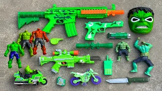 Found Grabbing Hulk Action Series & Realistic Rifle Scar Guns Equipments, Surprising Revolver Toys