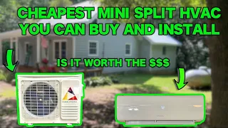 INSTALLING THE CHEAPEST MINI SPLIT HVAC YOU CAN BUY!