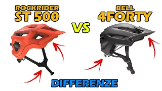 Confronto caschi Mtb - Bell 4Forty vs Rockrider ST 500 recensione, differenze e pareri