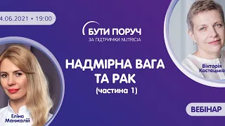 Вебінар "Надмірна вага та рак"