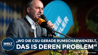 LANDTAGSWAHL IN BAYERN: "CSU fährt seit Jahren Slalom, da wäre uns ja schwindelig" – Aiwanger
