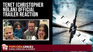 TENET (Christopher Nolan) Official Trailer - The POPCORN JUNKIES FAMILY REACTION