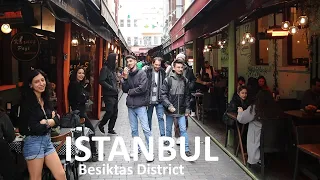 AMAZING DAY LIFE IN BESIKTAS ISTANBUL District |  Walking Tour | March 2023 | 4K