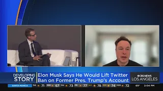 Elon Musk says he would allow Donald Trump back on Twitter