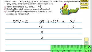 Dělení dvojciferným číslem (slovní úlohy), MM 5.roč., 1.díl, strana 47, cv. 3