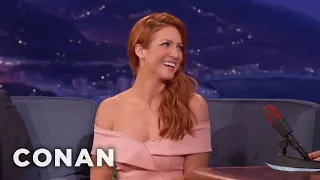 Brittany Snow Shattered Her Rib On The Set Of "Bushwick" | CONAN on TBS