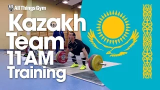 Kazakh Team Training 11AM 15.06.2015 Zhassulan Kydyrbaev Ilya Ilyin Vladimir Sedov