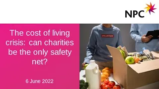 The cost of living crisis: can charities be the only safety net?