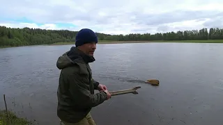 РЫБАЛКА НА БРАКОНЬЕРСКУЮ  СНАСТЬ-КОРАБЛИК,  ХАРИУС 28 САНТИМЕТРОВ НЕ МЕНЬШЕ!