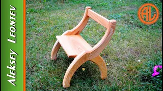 Необычный деревянный стул. Мебель из дерева  / DIY Wooden chair.  Ash