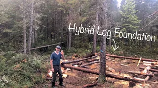 My First Off Grid Cabin Build in the Woods - Foundation: Part 1 #offgrid