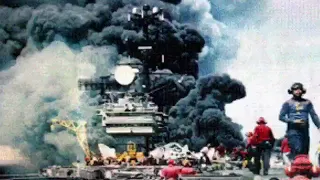 USS Forrestal fire