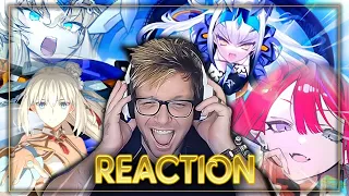 SQ DRAIN!! First Time REACTION to SUMMER FGO Characters' Noble Phantasms and MORE! #fgo