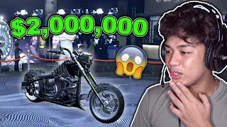 My NEW $2,000,000 Ghost Rider Motorcycle sa GTA 5 ONLINE (solid na motor to)