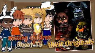 Missing Children React to their Originals!+Afton Family | Fnaf movie | Full Video