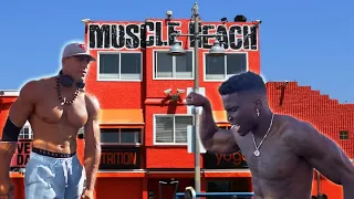 NFL PLAYER VS. MUSCLE BEACH BODYBUILDER | Tyreek Hill