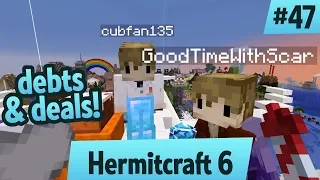 iTrade Debts and Grian Head Hunt Deals (feat. @cubfan135 & @GTWScar ) — Hermitcraft 6 ep 47