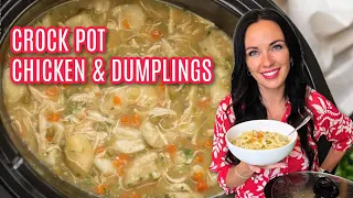 Easy Crock pot chicken and dumplings Recipe - With Secret Ingredient!