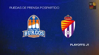 LEB Oro | Playoffs J1 Rueda de prensa - Longevida San Pablo Burgos-UEMC Real Valladolid Baloncesto