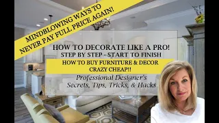 8 Design SECRETS To Buying Furniture & Decor Crazy Cheap!