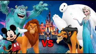 Disney Characters Rumble Fights | SPORE