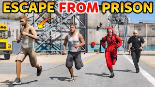 Escaping From Prison In Gta 5 | Gta 5 In Telugu